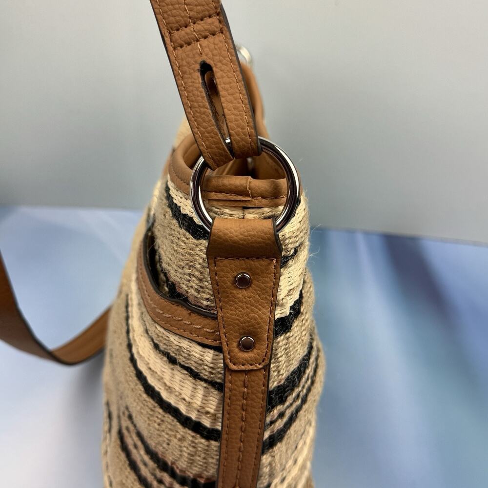 Rosetti Crossbody Womens Handbag Purse Adjustable Woven‎ Brown Earth Tones New - Picture 6 of 15